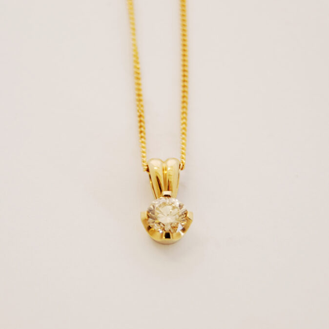 Classic Diamond Pendant - Image 3