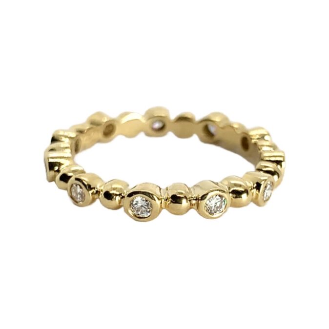 Modern Diamond Stacker Ring - Image 3