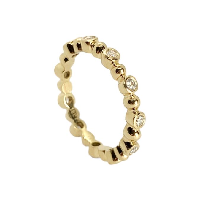 Modern Diamond Stacker Ring - Image 2