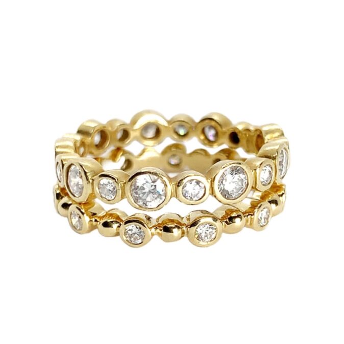 Modern Diamond Stacker Ring - Image 4