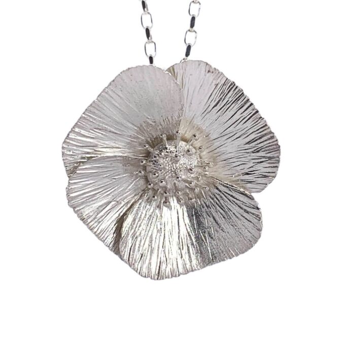 Stunning Large Poppy Pendant