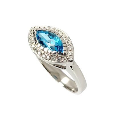 Modern Marquise Cluster Dress Ring