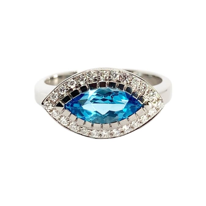 Modern Marquise Cluster Dress Ring - Image 3