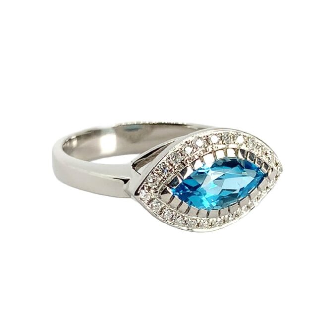 Modern Marquise Cluster Dress Ring - Image 2
