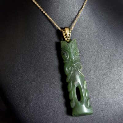 Pounamu and Tourmaline Pendant