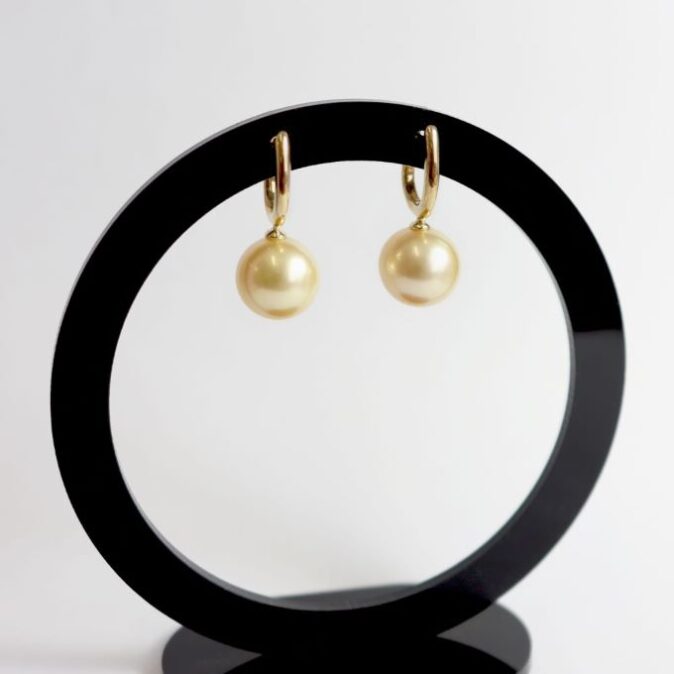 Golden South Seas Pearl Earrings - Image 3