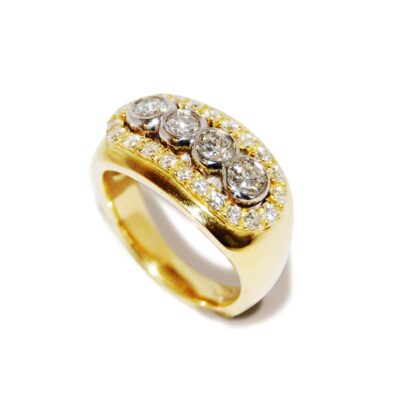 Modern Diamond Dress Ring