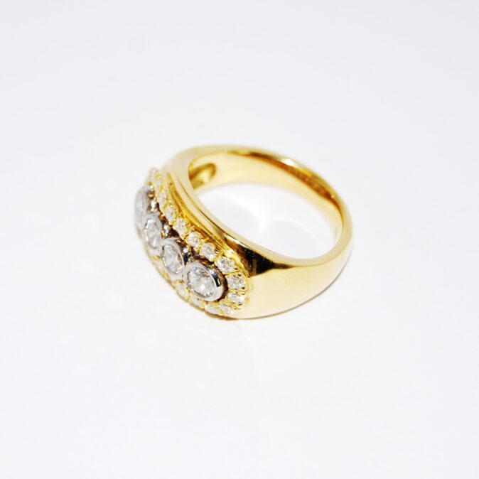 Modern Diamond Dress Ring - Image 2
