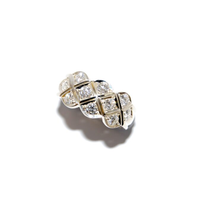 Quintessential Diamond White Gold Pineapple Ring - Image 2