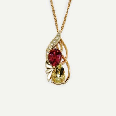 Exquisite Handmade Double Drop Pendant